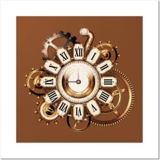 Alarm Clock - Steampunk,Cyberpunk Posters and Art